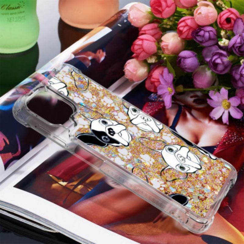 Kuori Samsung Galaxy A22 4G Mr Dog Glitter