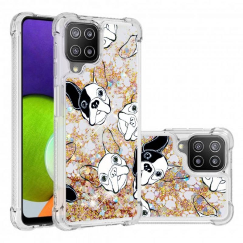 Kuori Samsung Galaxy A22 4G Mr Dog Glitter