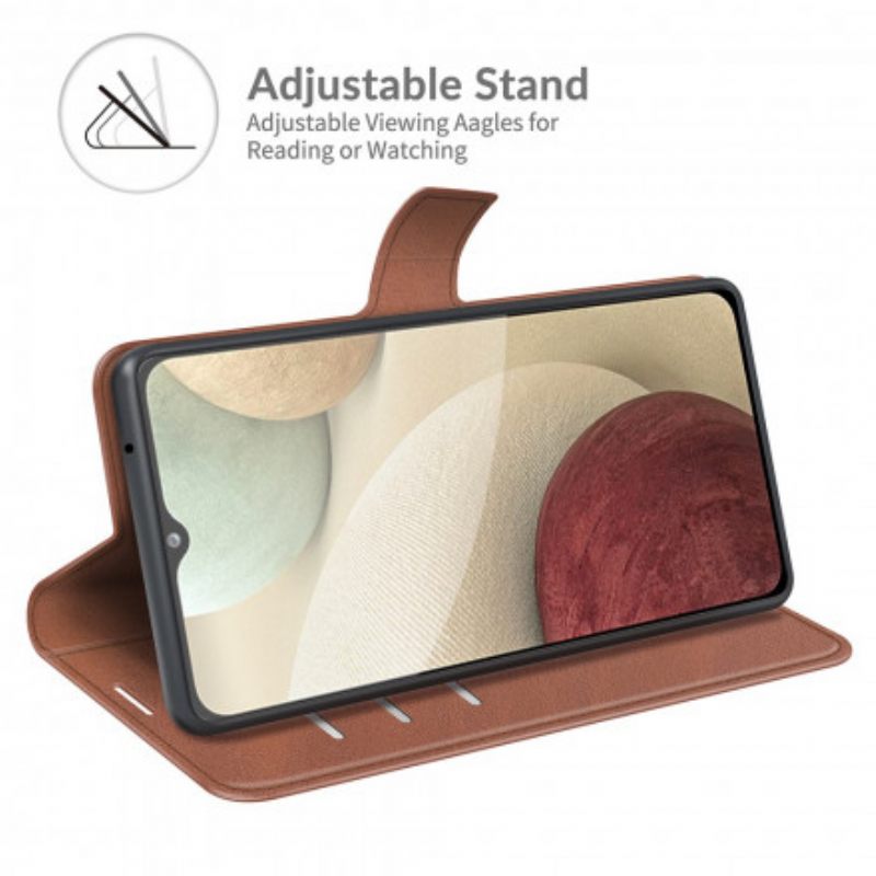 Nahkakotelo Samsung Galaxy A22 4G Faux Leather Slim