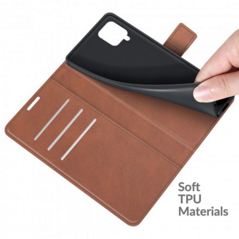 Nahkakotelo Samsung Galaxy A22 4G Faux Leather Slim