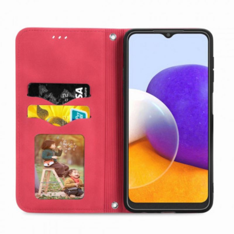 Puhelinkuoret Samsung Galaxy A22 4G Kotelot Flip Faux Leather Vintage