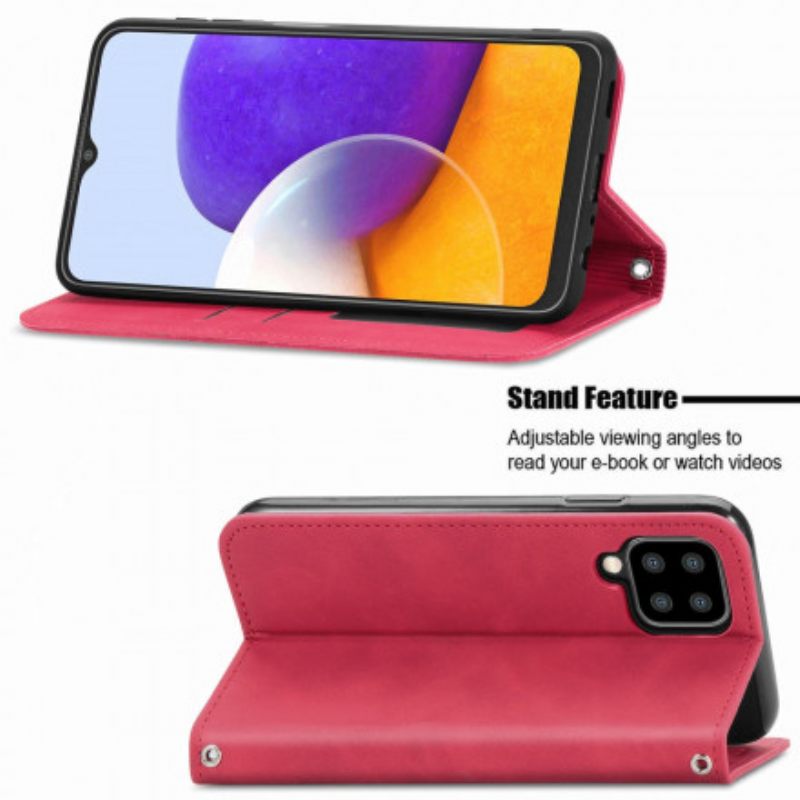Puhelinkuoret Samsung Galaxy A22 4G Kotelot Flip Faux Leather Vintage