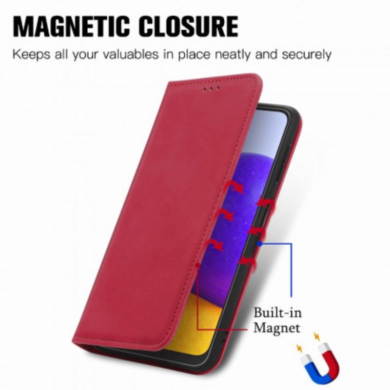 Puhelinkuoret Samsung Galaxy A22 4G Kotelot Flip Faux Leather Vintage