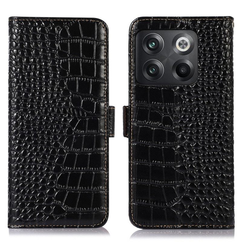 Kotelot OnePlus 10T 5G Crocodile Style Rfid
