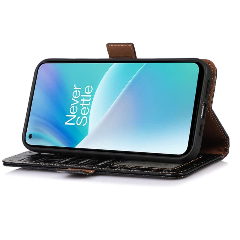 Kotelot OnePlus 10T 5G Crocodile Style Rfid