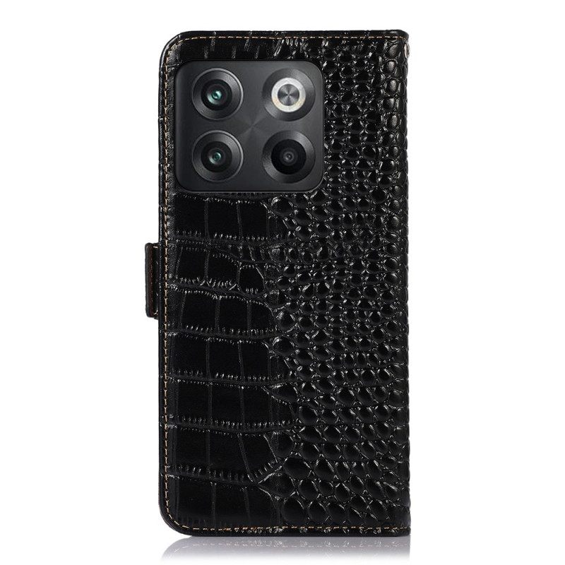 Kotelot OnePlus 10T 5G Crocodile Style Rfid