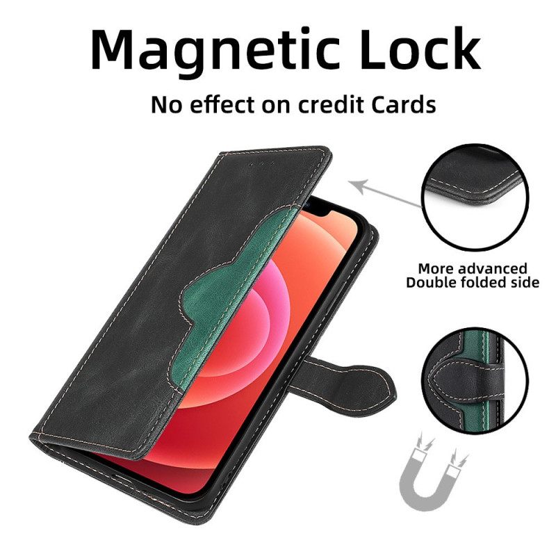 Kotelot OnePlus 10T 5G Keinonahka Kaksisävyinen Tyylikäs