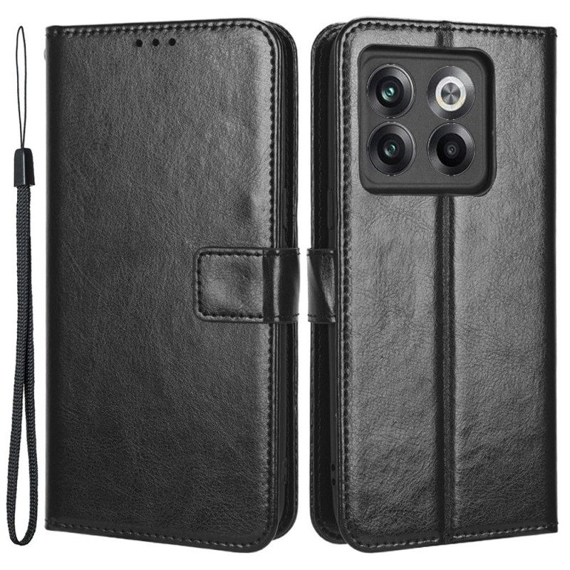 Kotelot OnePlus 10T 5G Suojaketju Kuori Faux Leather Näyttävä Hihnalla