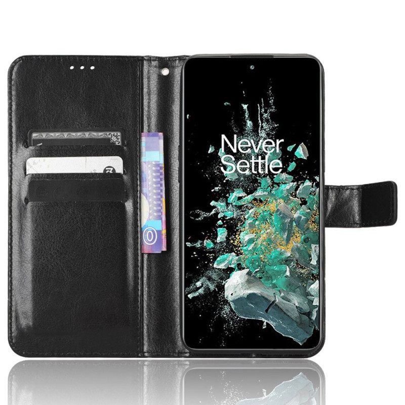 Kotelot OnePlus 10T 5G Suojaketju Kuori Faux Leather Näyttävä Hihnalla