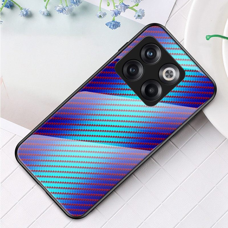 Kuori OnePlus 10T 5G Carbon Fiber Karkaistu Lasi