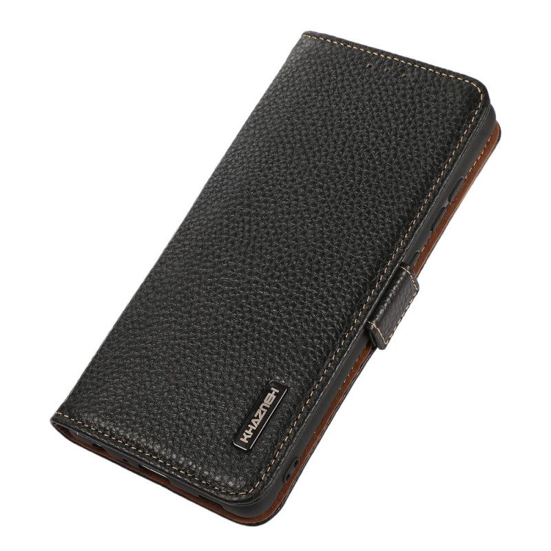 Nahkakotelo OnePlus 10T 5G Litchi Nahka Khazneh Rfid