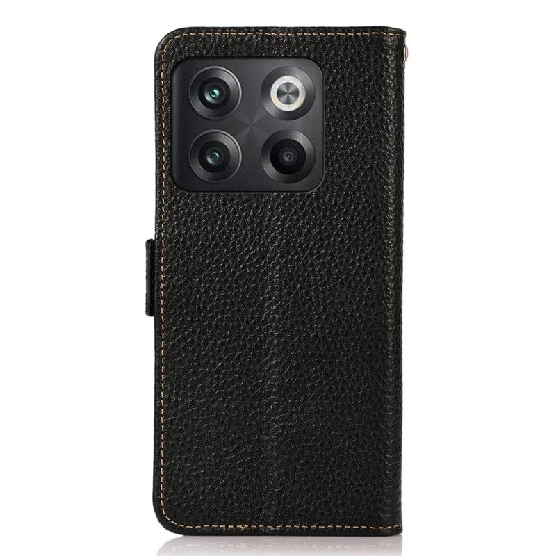 Nahkakotelo OnePlus 10T 5G Litchi Nahka Khazneh Rfid