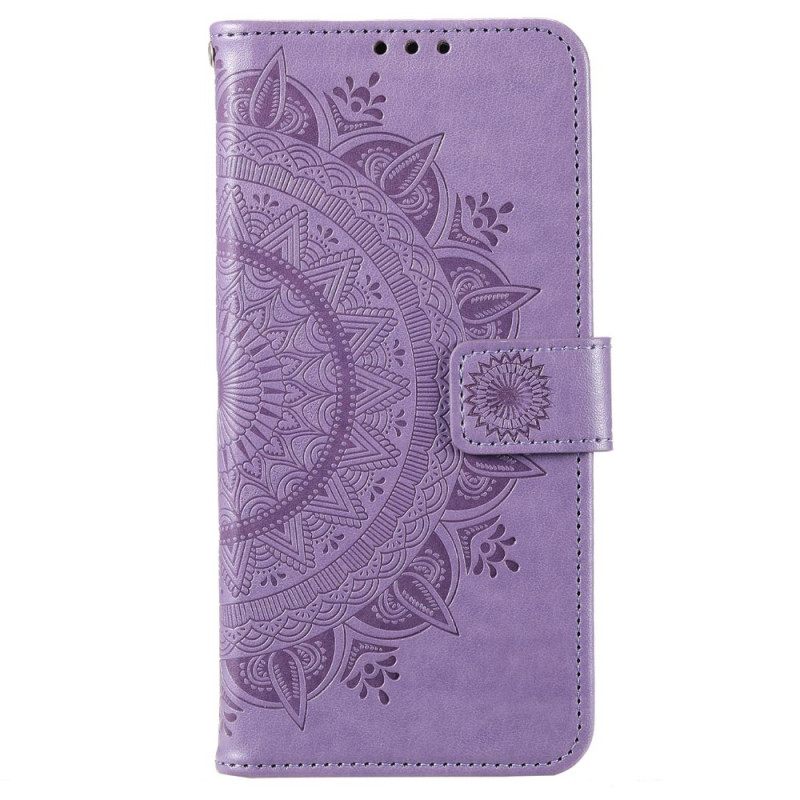 Nahkakotelo OnePlus 10T 5G Suojaketju Kuori Mandala Aurinkohihna