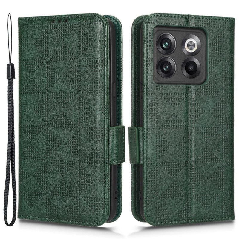 Nahkakotelo OnePlus 10T 5G Suojaketju Kuori Strappy Style