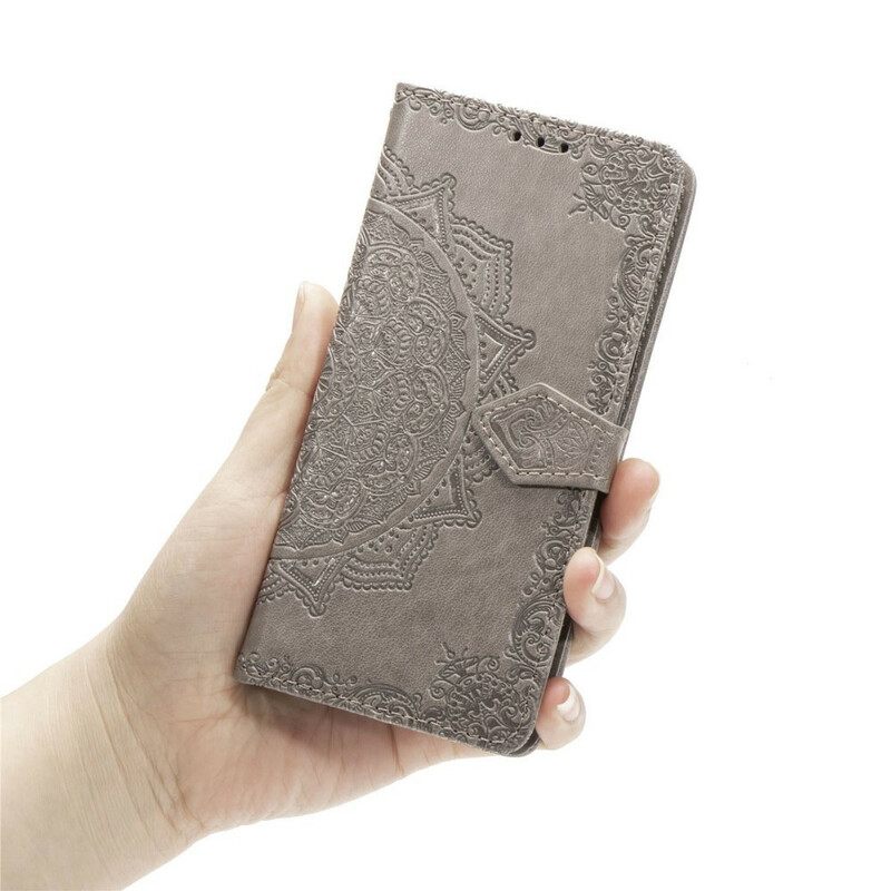 Nahkakotelo Samsung Galaxy A31 Mandala Keskiaika