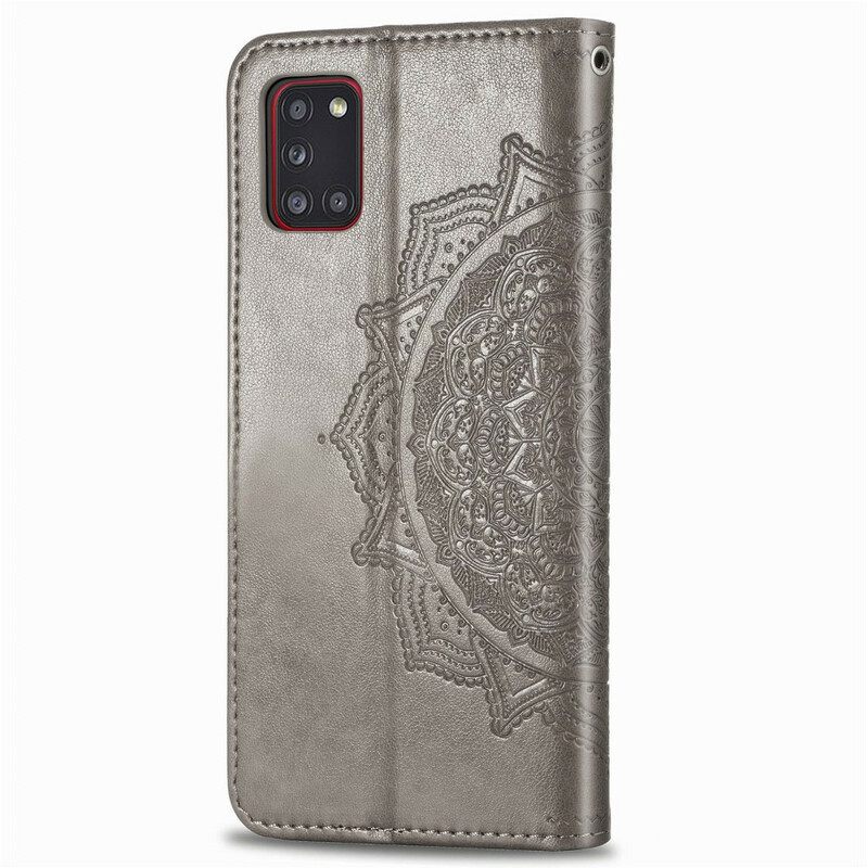 Nahkakotelo Samsung Galaxy A31 Mandala Keskiaika