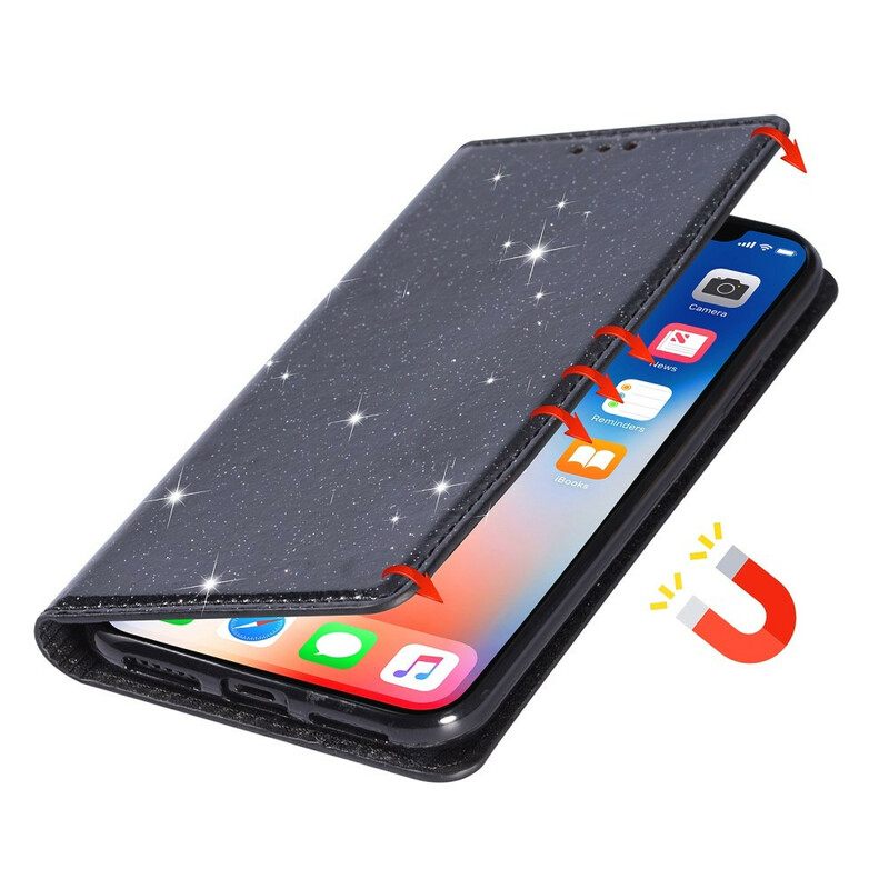 Puhelinkuoret Samsung Galaxy A31 Kotelot Flip Style Paljetteja