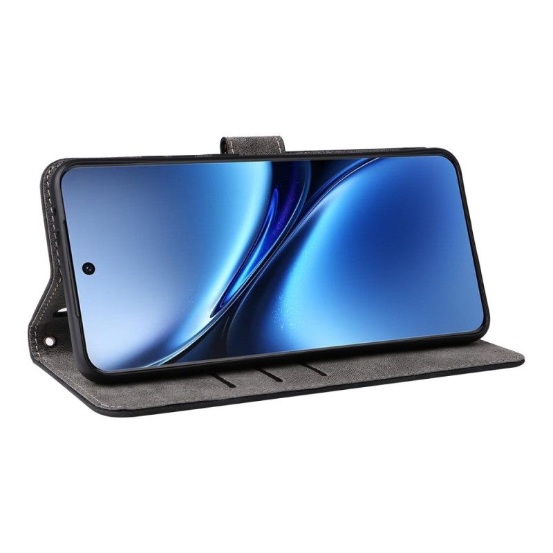 Kotelot Vivo X200 Puhelinkuoret Mokkanahka Hihnalla