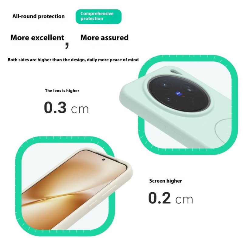 Kuori Vivo X200 Magsafe-nestemäinen Silikoni