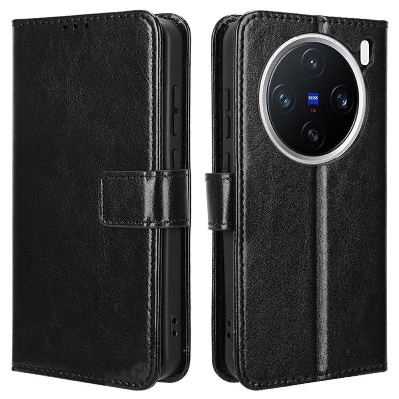 Nahkakotelo Vivo X200 Räikeä Keinonahka