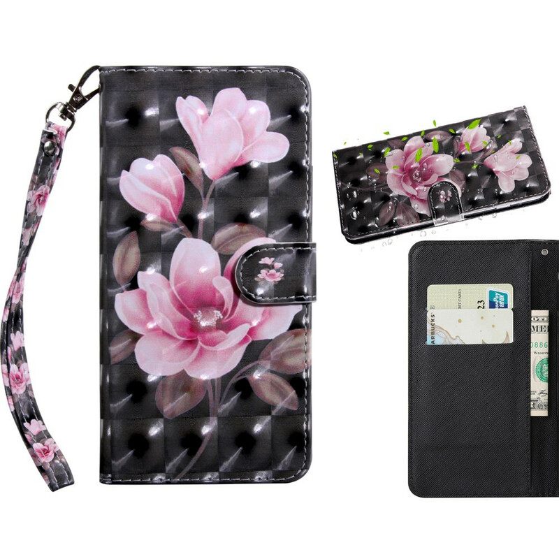 Flip Case Huawei P Smart 2021 Light Spot Flowers Blossom