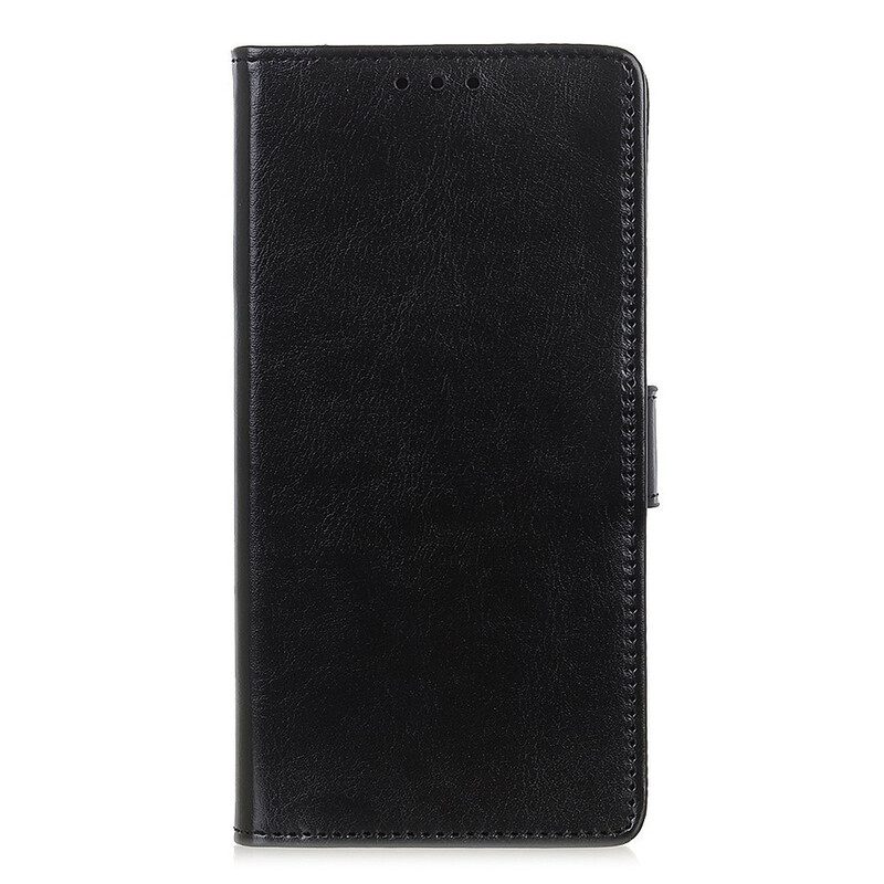 Flip Case Huawei P Smart 2021 Yksinkertainen Kiiltävä Nahkaefekti
