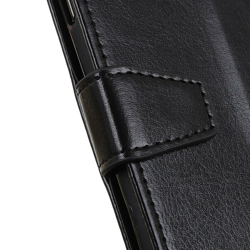 Flip Case Huawei P Smart 2021 Yksinkertainen Kiiltävä Nahkaefekti