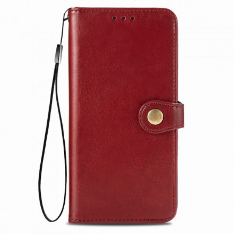 Kotelot Huawei P Smart 2021 Keinonahka Ja Vintage-lukko