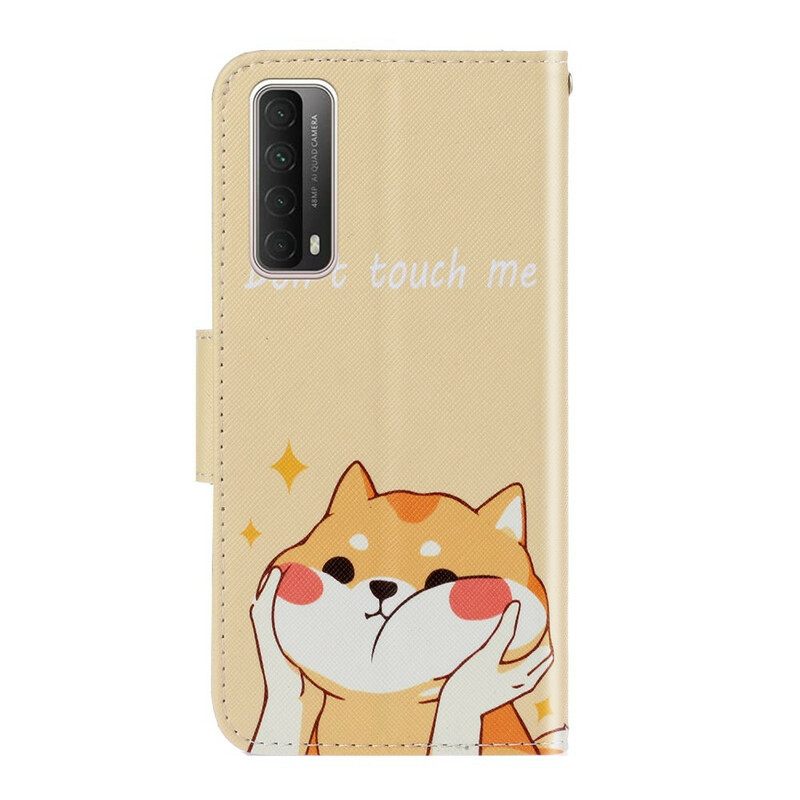 Kotelot Huawei P Smart 2021 Suojaketju Kuori Cat Don't Touch Me Strappy