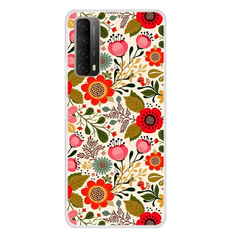 Kuori Huawei P Smart 2021 Floral Tapestry