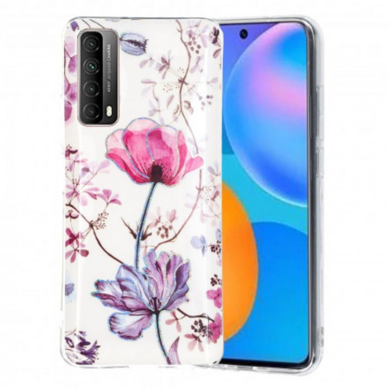 Kuori Huawei P Smart 2021 Marmoroidut Kukat
