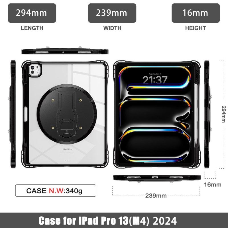 Case iPad Pro 13 (2025) Puhelinkuoret Läpinäkyvä Jalustalla