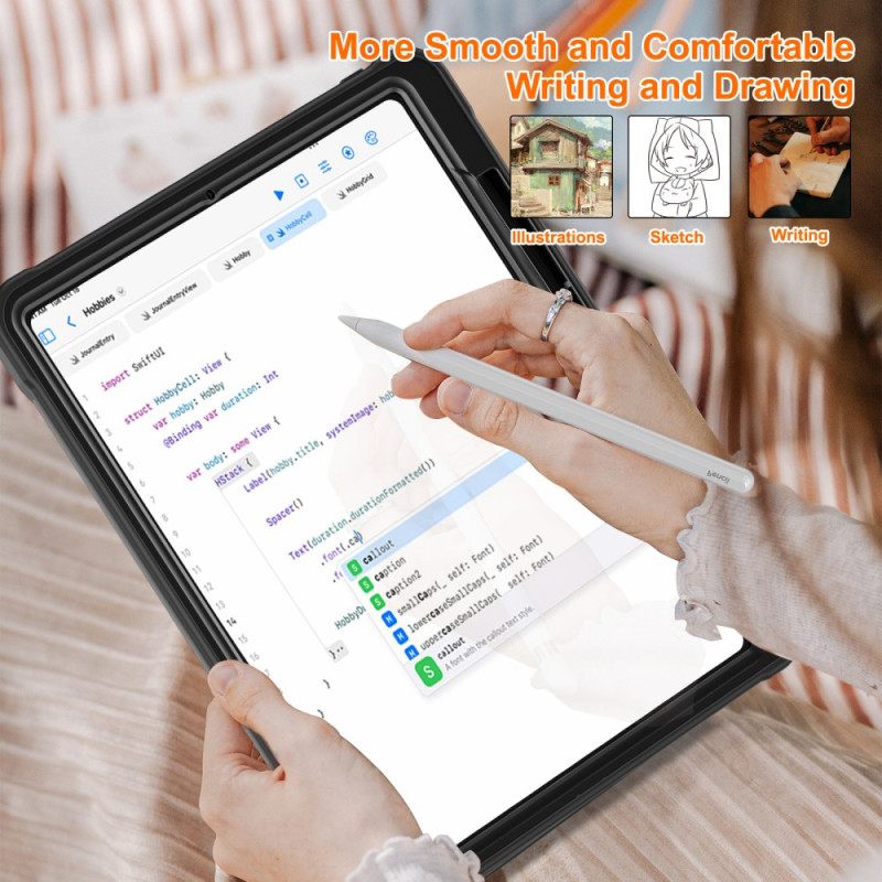 Case iPad Pro 13 (2025) Puhelinkuoret Pyörivä Jalusta Ja Kynäteline