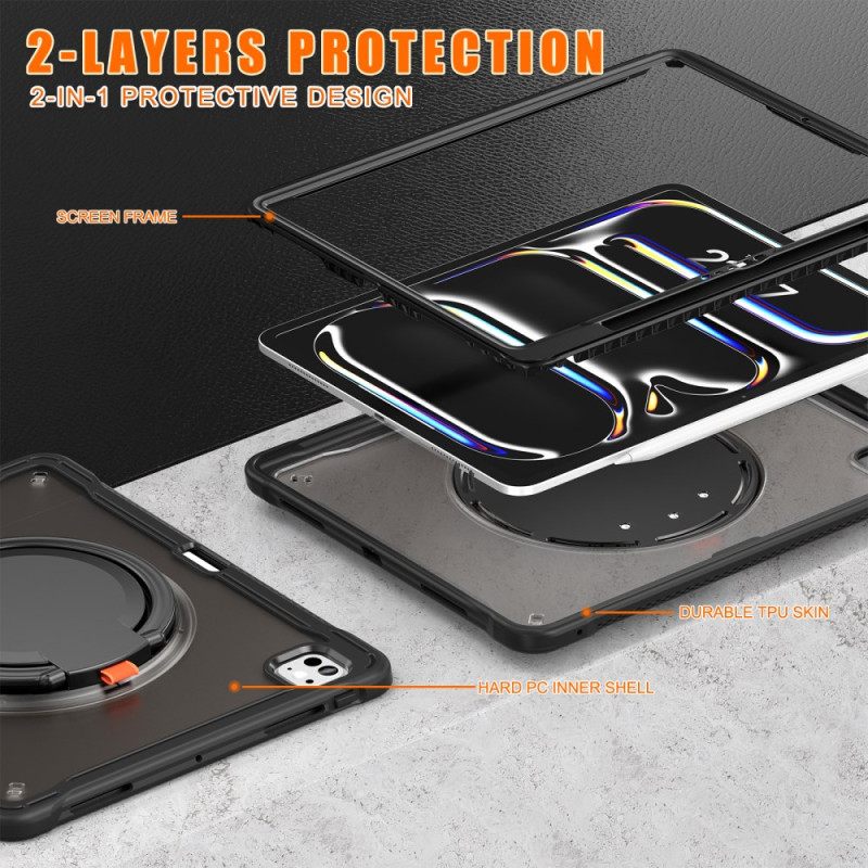 Case iPad Pro 13 (2025) Puhelinkuoret Pyörivä Jalusta Ja Kynäteline