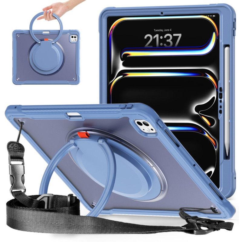 Case iPad Pro 13 (2025) Puhelinkuoret Pyörivä Jalusta Ja Olkahihna