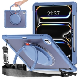 Case iPad Pro 13 (2025) Puhelinkuoret Pyörivä Jalusta Ja Olkahihna