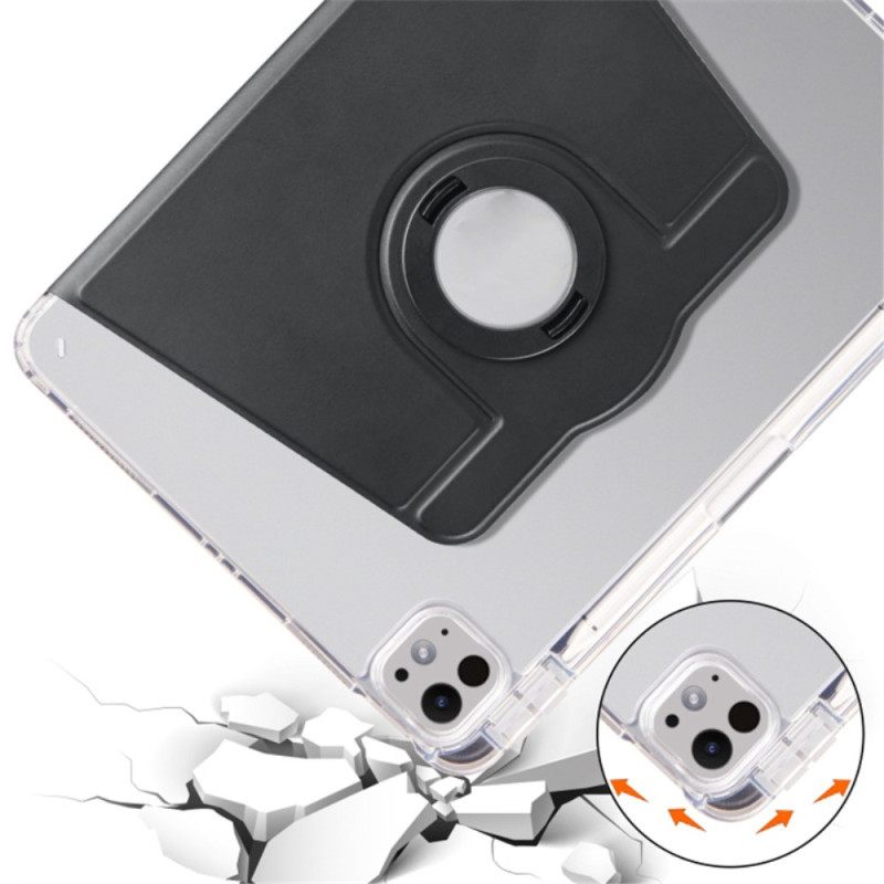 Kotelot iPad Pro 13 (2025) Pyörivä Jalusta Ja Irrotettava Läpinäkyvä Selkänoja