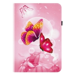 Kotelot iPad Pro 13 (2025) Vaaleanpunaiset Perhoset