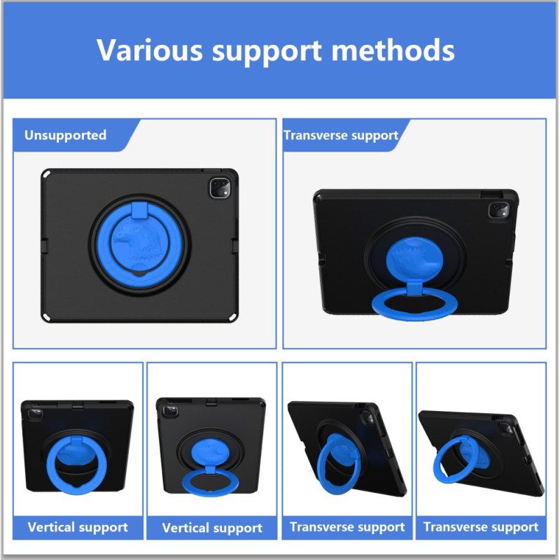 Kuori iPad Pro 13 (2025) Eva Olkahihnalla Ja Suojakalvolla