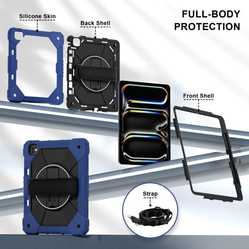 Kuori iPad Pro 13 (2025) Käsihihna Ja Olkahihna Suojakuori