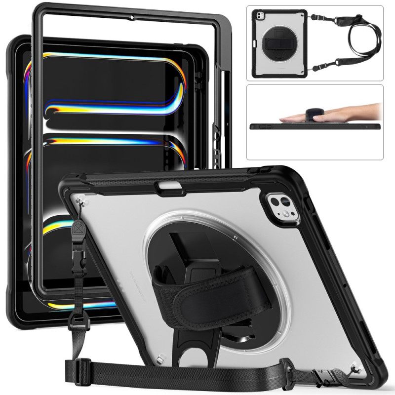 Kuori iPad Pro 13 (2025) Käsihihna Jalusta Ja Olkahihna