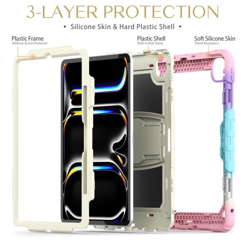 Kuori iPad Pro 13 (2025) Kestävä Kynänpidike Ja Olkahihna