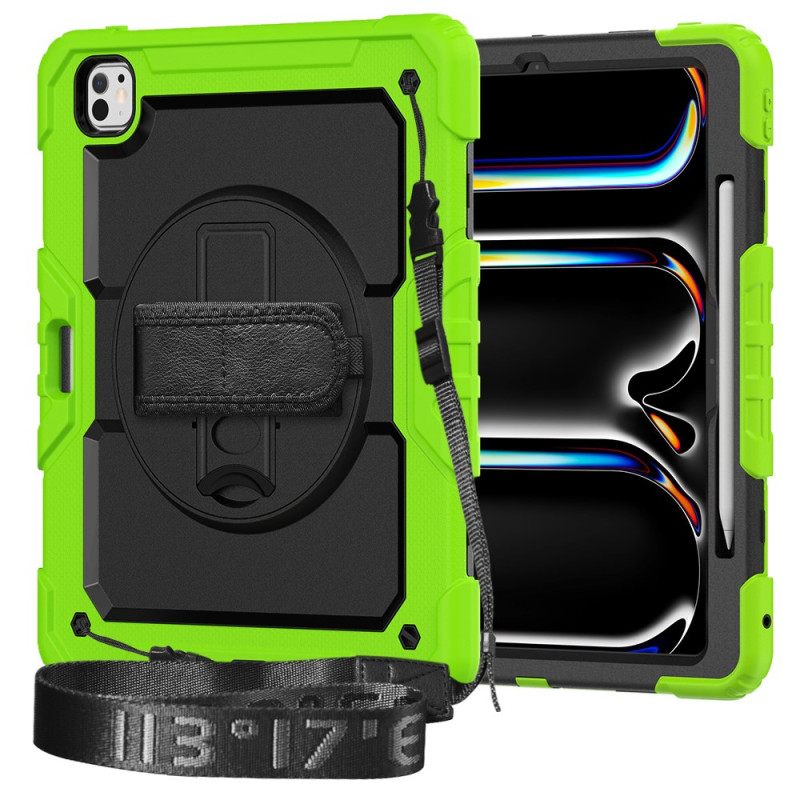 Kuori iPad Pro 13 (2025) Kestävä Näytönsuoja Ja Olkahihna