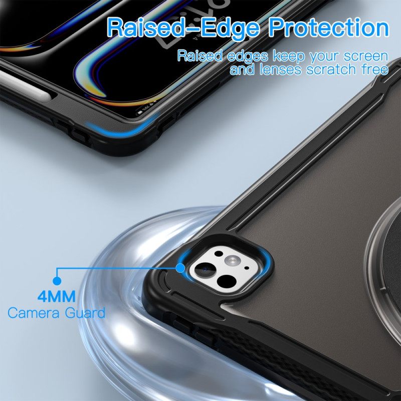 Kuori iPad Pro 13 (2025) Läpikuultava Jalustalla