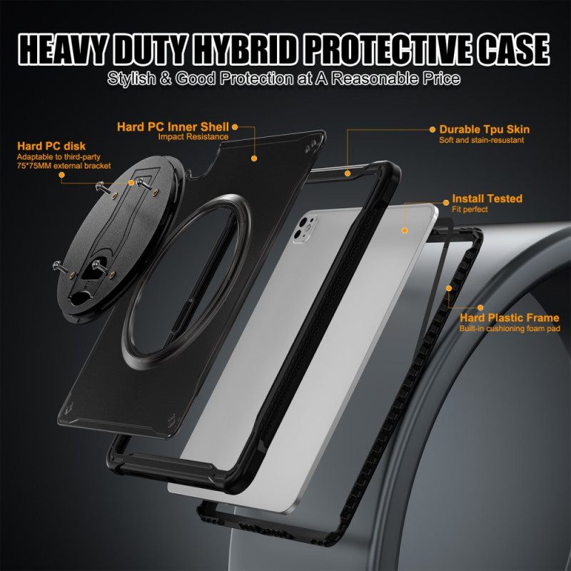 Kuori iPad Pro 13 (2025) Läpikuultava Jalustalla