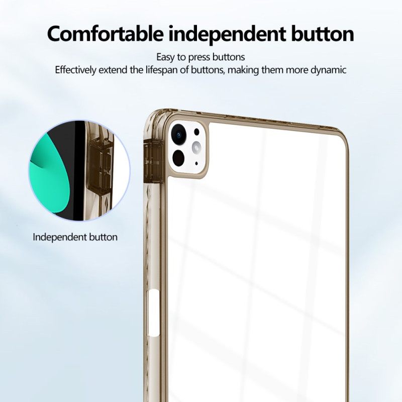 Kuori iPad Pro 13 (2025) Läpinäkyvä Muotoilu