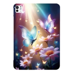 Kuori iPad Pro 13 (2025) Perhosia Valossa