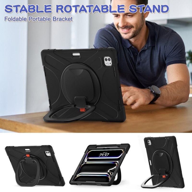 Kuori iPad Pro 13 (2025) Pyörivä Jalusta Ja Kahva