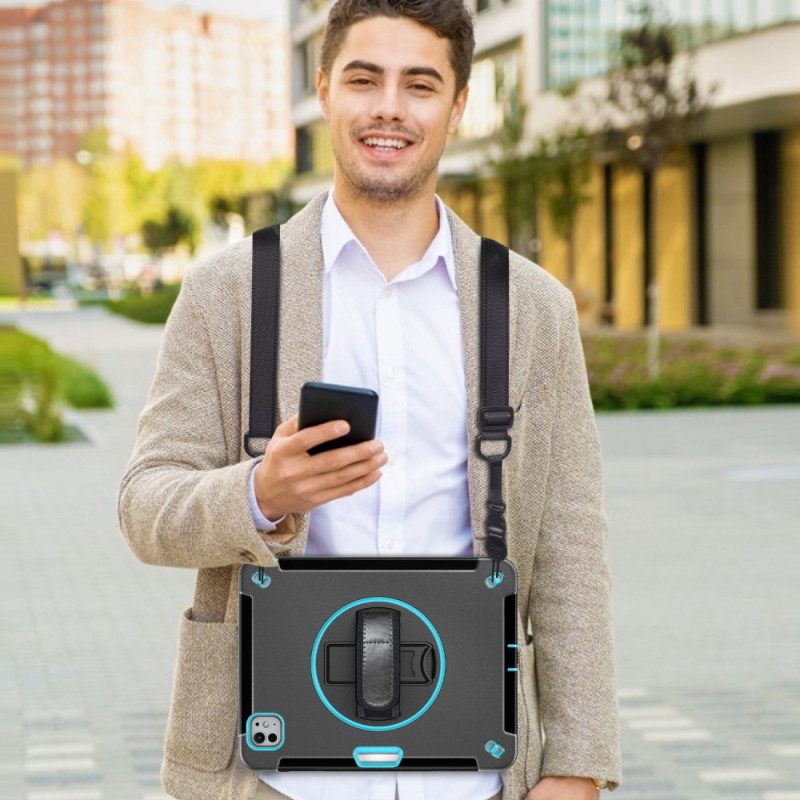 Puhelinkuoret iPad Pro 13 (2025) Tukeva Sormuksenpidike Ja Olkahihna