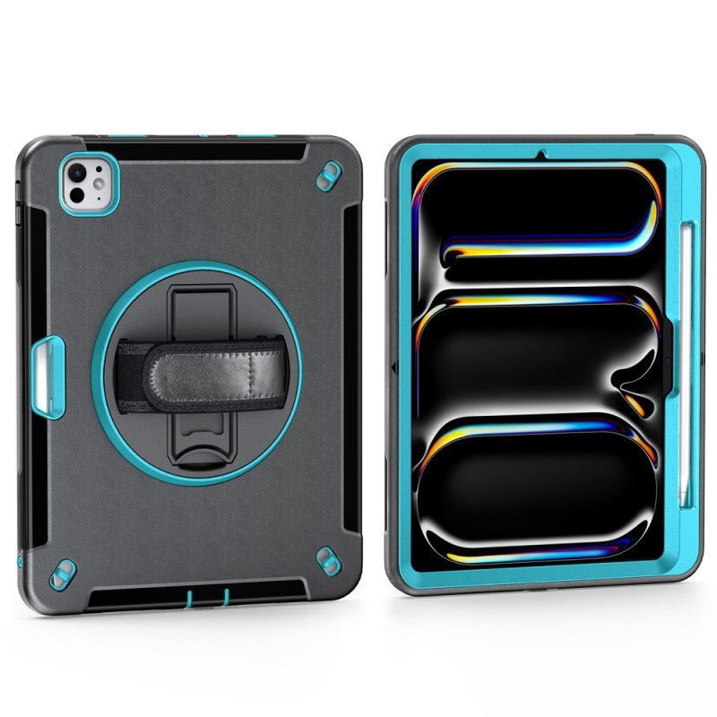 Puhelinkuoret iPad Pro 13 (2025) Tukeva Sormuksenpidike Ja Olkahihna